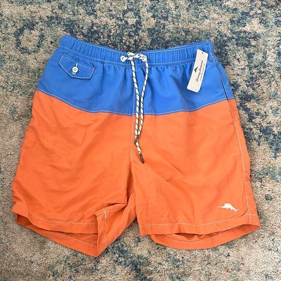 NWT Tommy Bahama Naples Block Party Swim Trunks - Picture 1 of 5